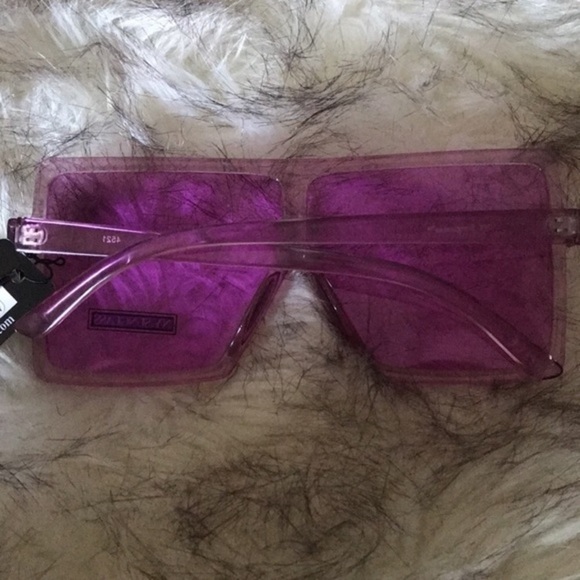 Purple Flat Top Sunglasses - Picture 2 of 6
